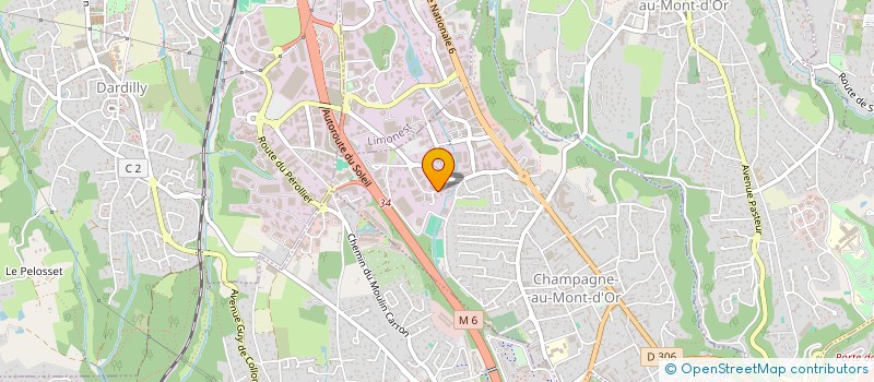 localisation de l'entreprise SILVER TECH  CHAMPAGNE-AU-MONT-D'OR