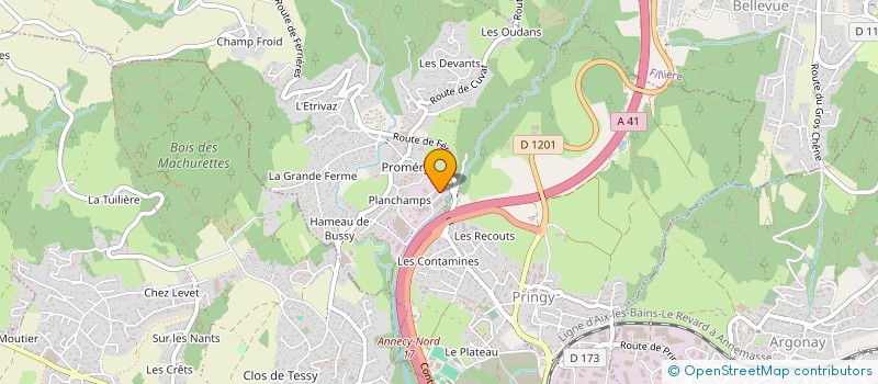 localisation de l'entreprise SILVER WAVE FRANCE  ANNECY