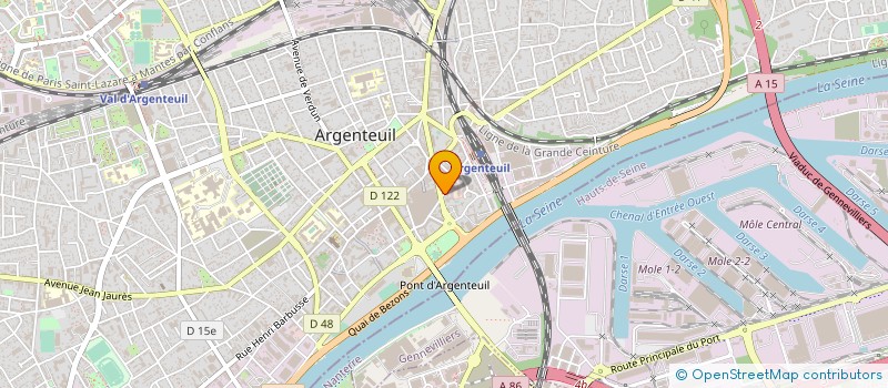 localisation de l'entreprise SILVERDIS à ARGENTEUIL