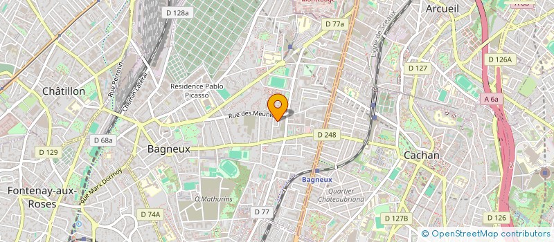 localisation de l'entreprise SILVERPROCESS à BAGNEUX