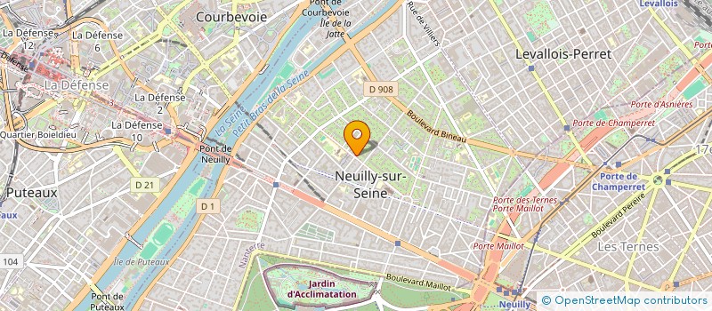 localisation de l'entreprise SILVERSOUND 28 à NEUILLY-SUR-SEINE