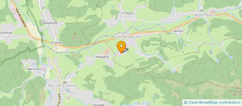 localisation de l'entreprise SILVIA COIFFURE  GEMAINGOUTTE