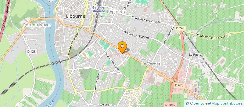 localisation de l'entreprise SILVIET à LIBOURNE