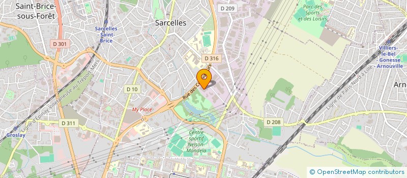 localisation de l'entreprise SILWAL IMMOBILIER à SARCELLES