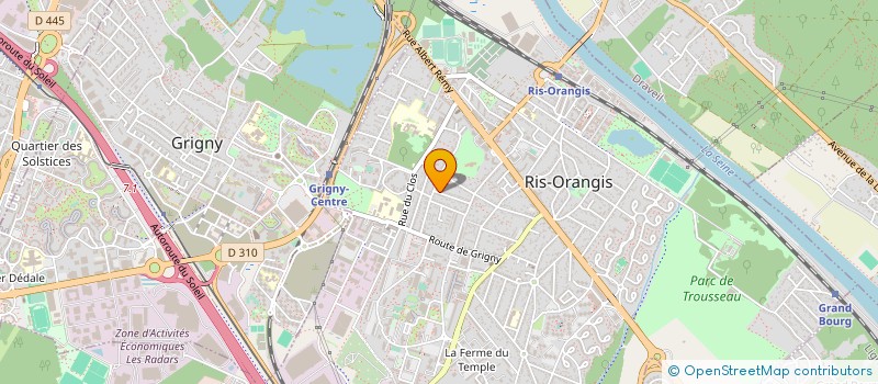 localisation de l'entreprise SILYELEC à RIS-ORANGIS