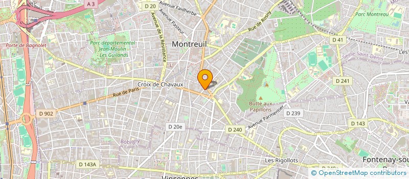 localisation de l'entreprise SIM à MONTREUIL