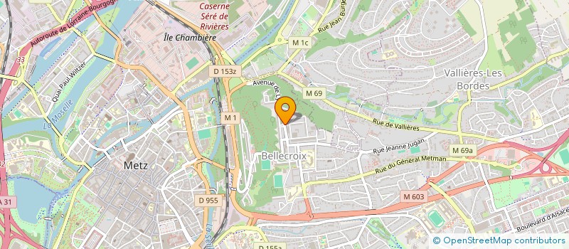 localisation de l'entreprise SIM à METZ