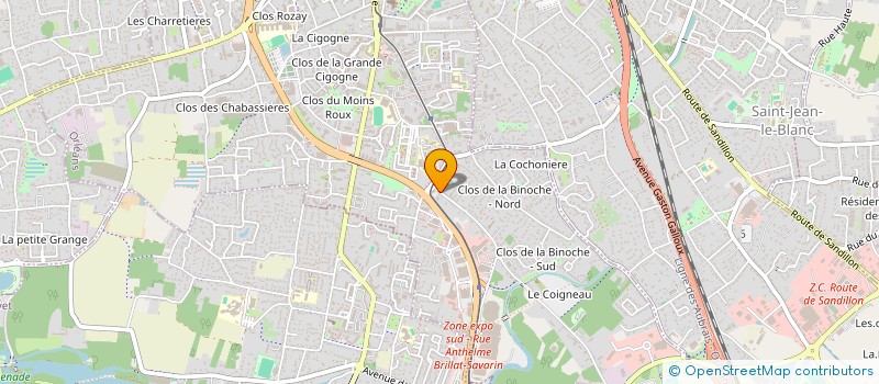 localisation de l'entreprise SIM 45 à ORLEANS
