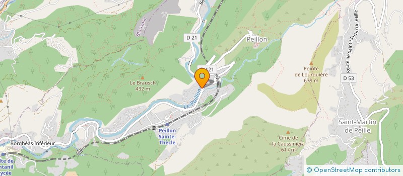 localisation de l'entreprise SIM  PEILLON