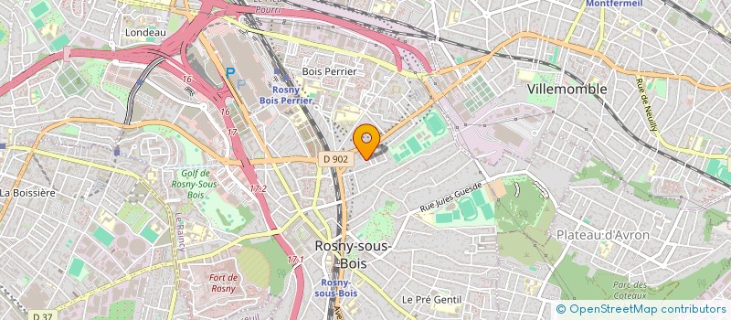 localisation de l'entreprise SIM à ROSNY-SOUS-BOIS