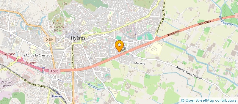 localisation de l'entreprise SIM  HYERES