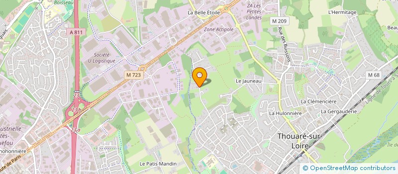 localisation de l'entreprise SIM AMIANTE à THOUARE-SUR-LOIRE