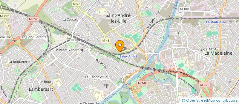 localisation de l'entreprise SIM'AUTO à SAINT-ANDRE-LEZ-LILLE