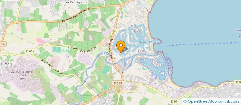 localisation de l'entreprise SIM INVEST à GRIMAUD