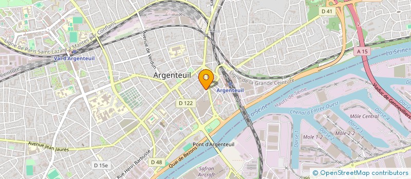 localisation de l'entreprise SIM MATERIAUX à ARGENTEUIL