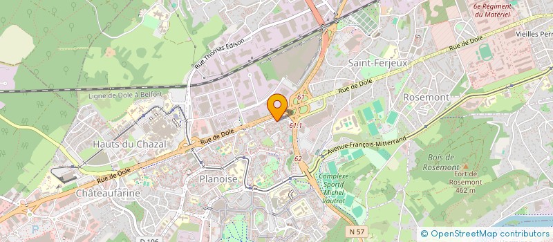 localisation de l'entreprise SIM SECURITE à BESANCON