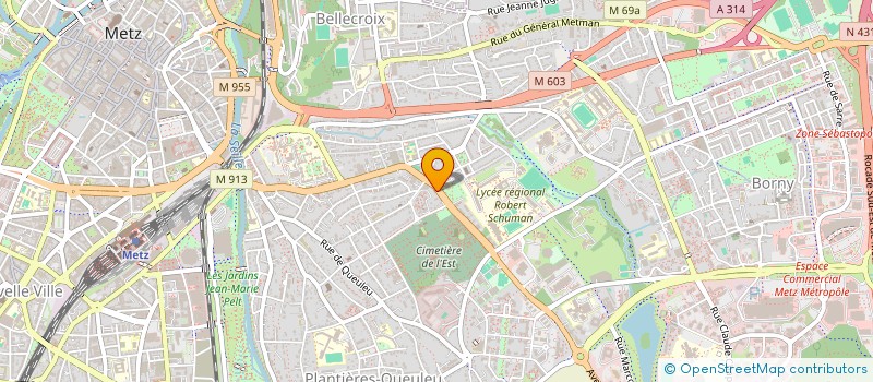 localisation de l'entreprise SIMA  METZ