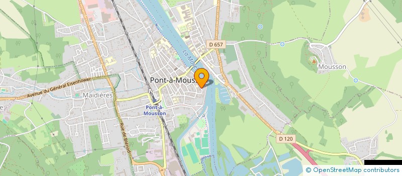 localisation de l'entreprise SIMA  PONT-A-MOUSSON