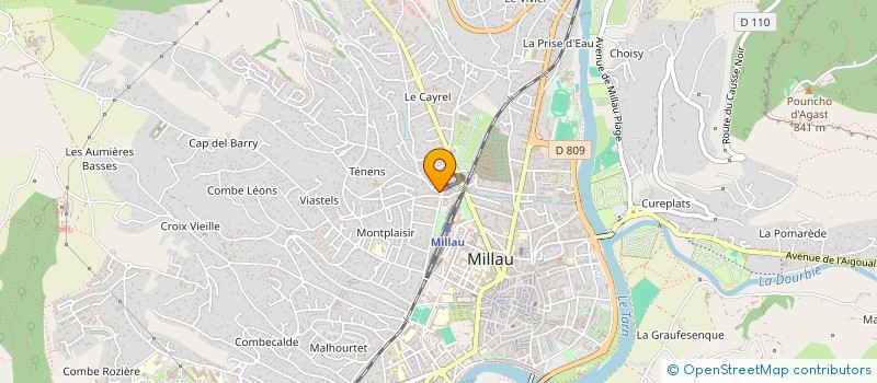 localisation de l'entreprise SIMA  MILLAU