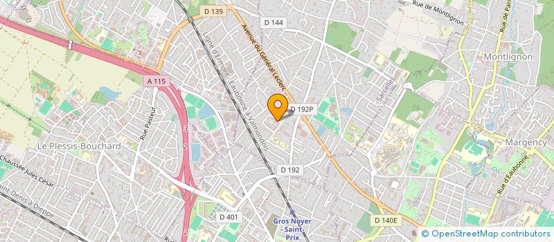 localisation de l'entreprise SIMA BTP à SAINT-PRIX