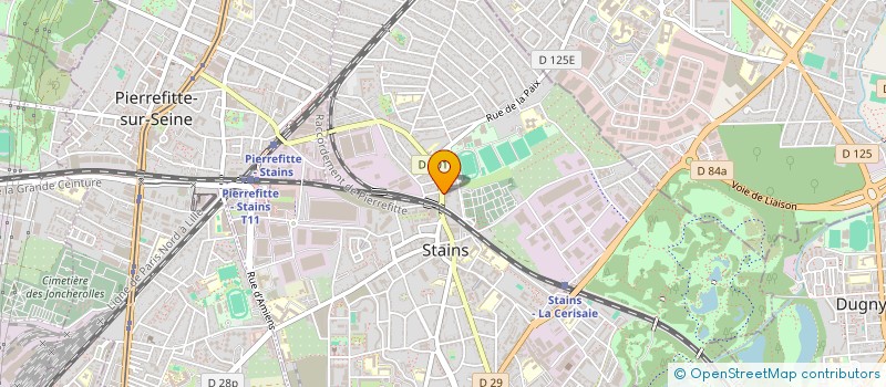 localisation de l'entreprise SIMA PLUS à STAINS