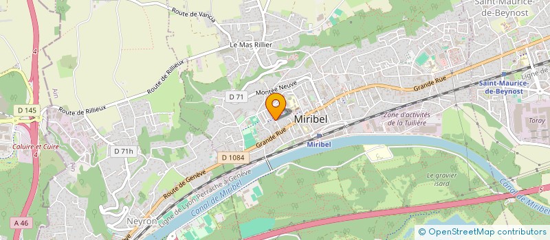 localisation de l'entreprise SIMABA à MIRIBEL