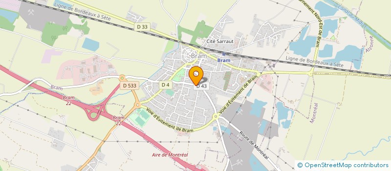 localisation de l'entreprise SIMAC  BRAM