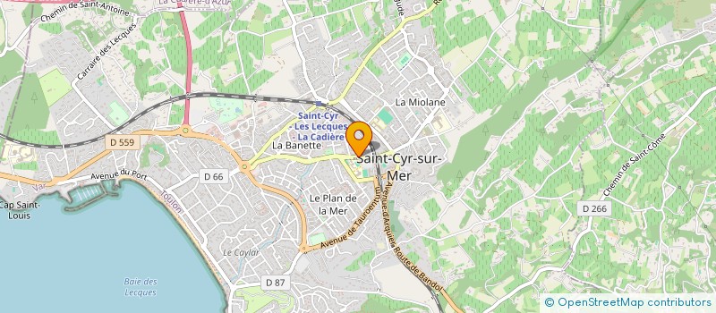 localisation de l'entreprise SIMADEL à SAINT-CYR-SUR-MER