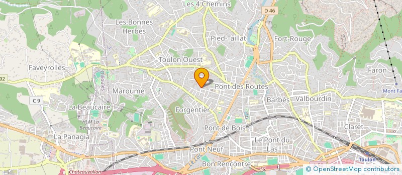 localisation de l'entreprise SIMADEOUS à TOULON