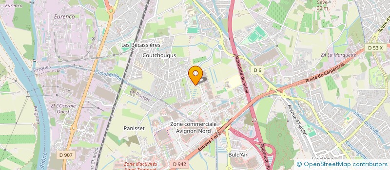 localisation de l'entreprise SIMALBA  SORGUES