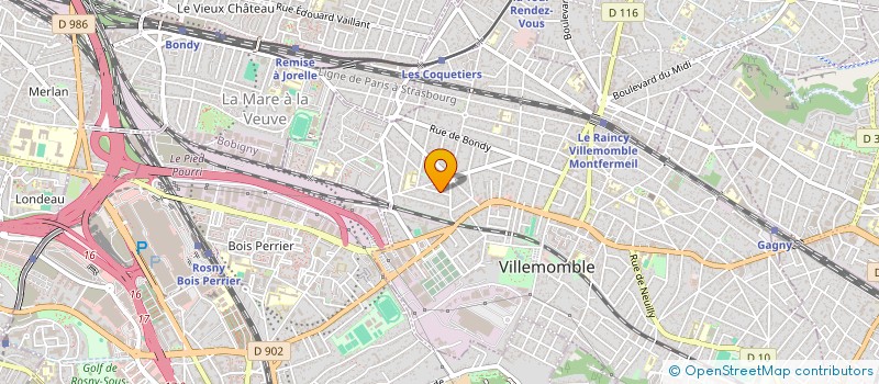 localisation de l'entreprise SIMAMIRA à VILLEMOMBLE