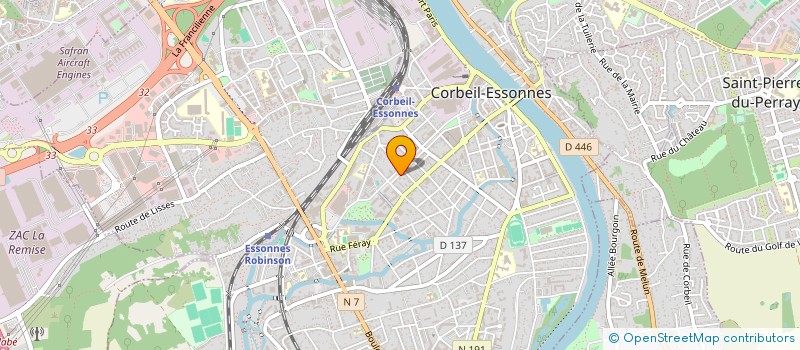 localisation de l'entreprise SIMAND à CORBEIL-ESSONNES
