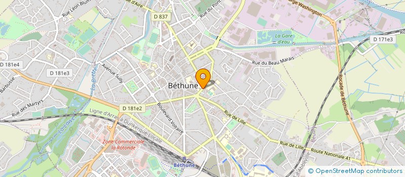 localisation de l'entreprise SIMAR BAT à BETHUNE