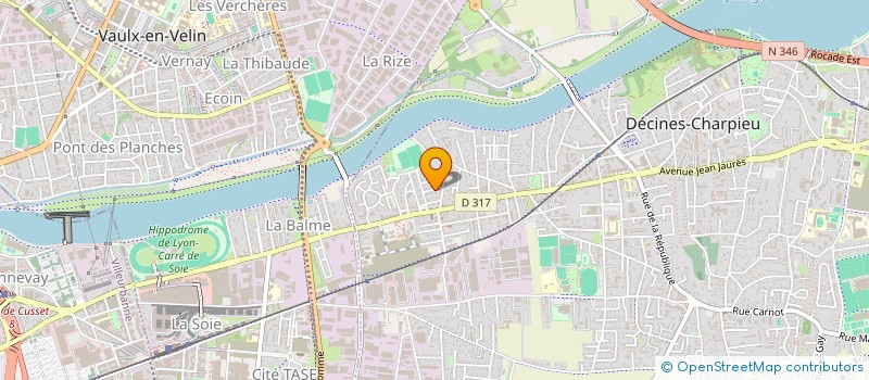 localisation de l'entreprise SIMARD  DECINES-CHARPIEU