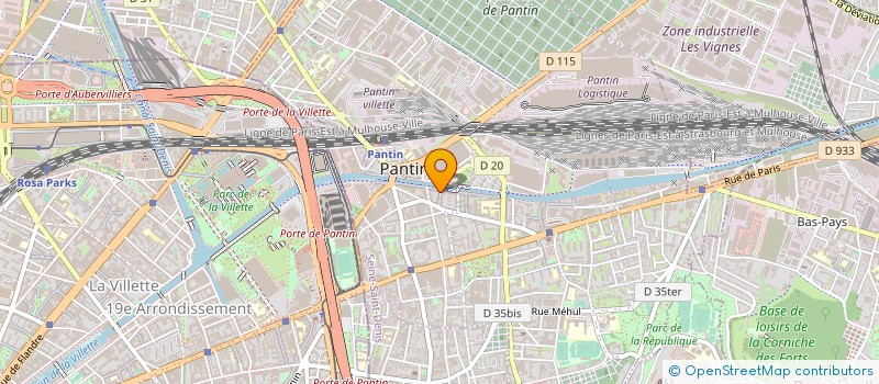 localisation de l'entreprise SIMART FILMS à PANTIN