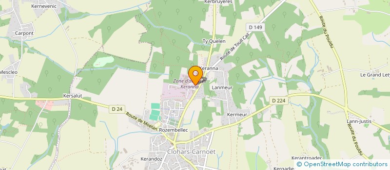 localisation de l'entreprise SIMAVENIR  CLOHARS-CARNOET