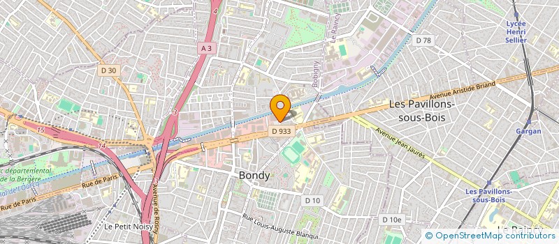 localisation de l'entreprise SIMAX à BONDY