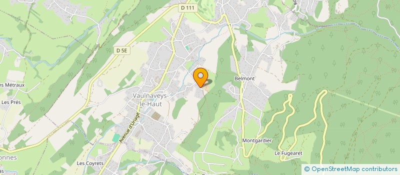 localisation de l'entreprise SIMBA à VAULNAVEYS-LE-HAUT