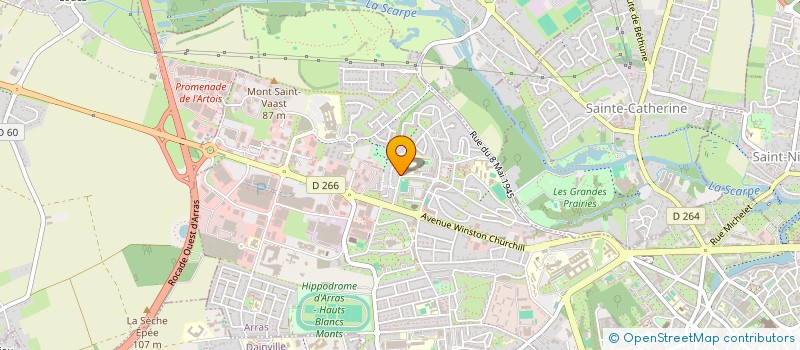 localisation de l'entreprise SIMBA INSERTION : SOUTENIR, INTEGRER, MOBILISER, BOOSTER, ACCOMPAGNER VERS L'INSERTION à ARRAS