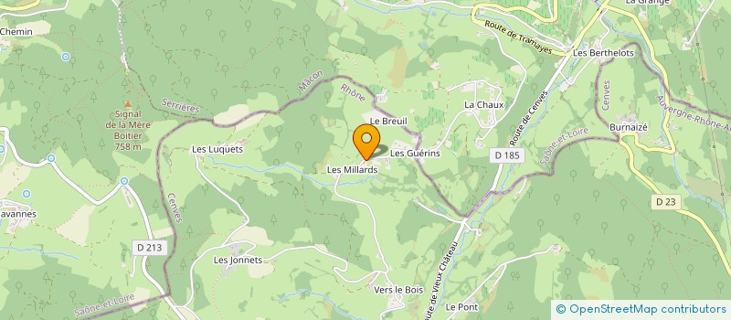 localisation de l'entreprise SIMBA SOCIETE INNOVANTE MAISONS BIOCLIMATIQUES ARCHITECTUREES  CENVES