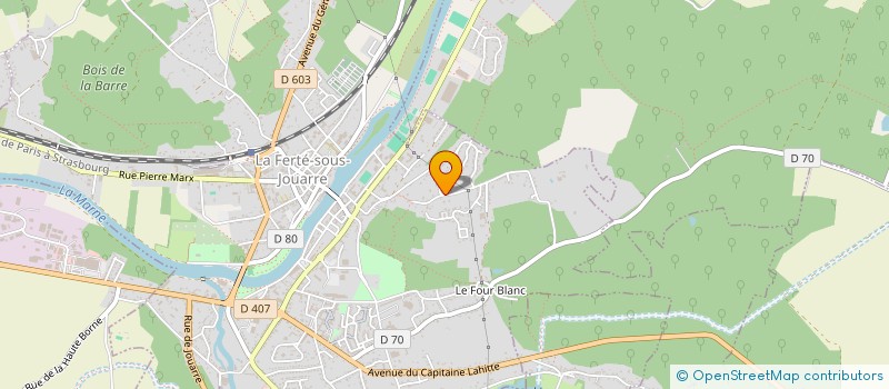 localisation de l'entreprise SIMBAT à LA FERTE-SOUS-JOUARRE
