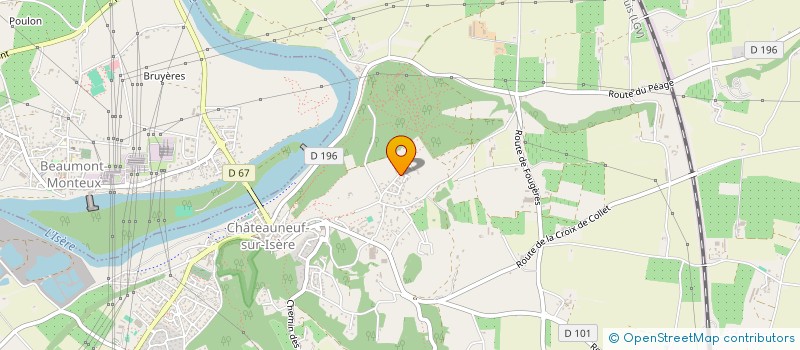 localisation de l'entreprise SIMBE  CHATEAUNEUF-SUR-ISERE