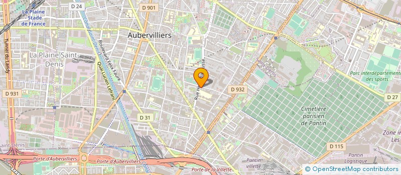 localisation de l'entreprise SIMBIUM à AUBERVILLIERS