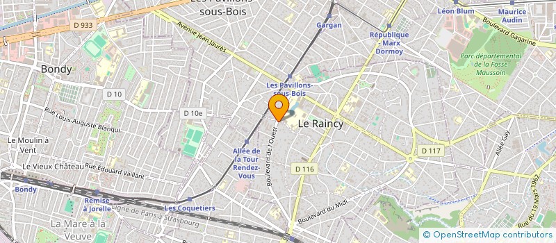 localisation de l'entreprise SIMBOCORP à LE RAINCY