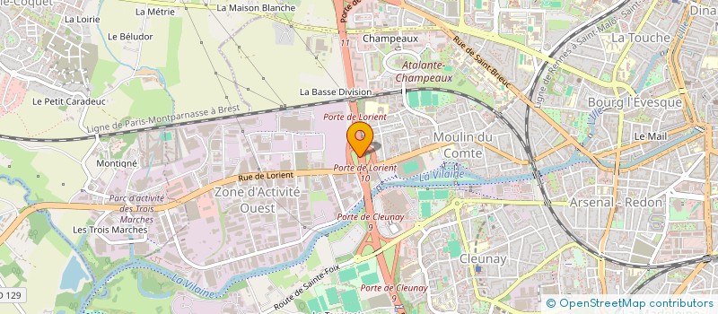 localisation de l'entreprise SIMCORE à RENNES