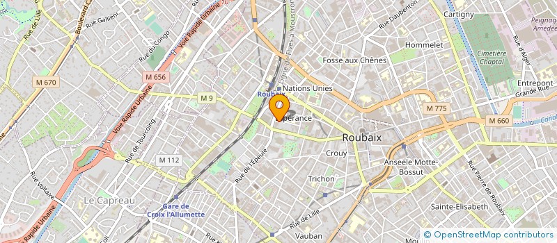 localisation de l'entreprise SIME à ROUBAIX