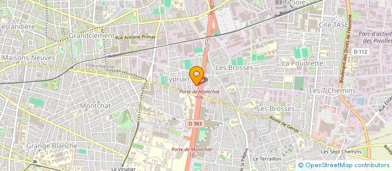 localisation de l'entreprise SIMEBAT à VILLEURBANNE