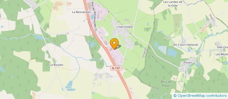 localisation de l'entreprise SIMEBAT à ORGERES