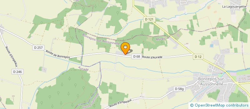localisation de l'entreprise SIMECC à BONREPOS-SUR-AUSSONNELLE