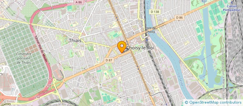 localisation de l'entreprise SIMEG à CHOISY-LE-ROI